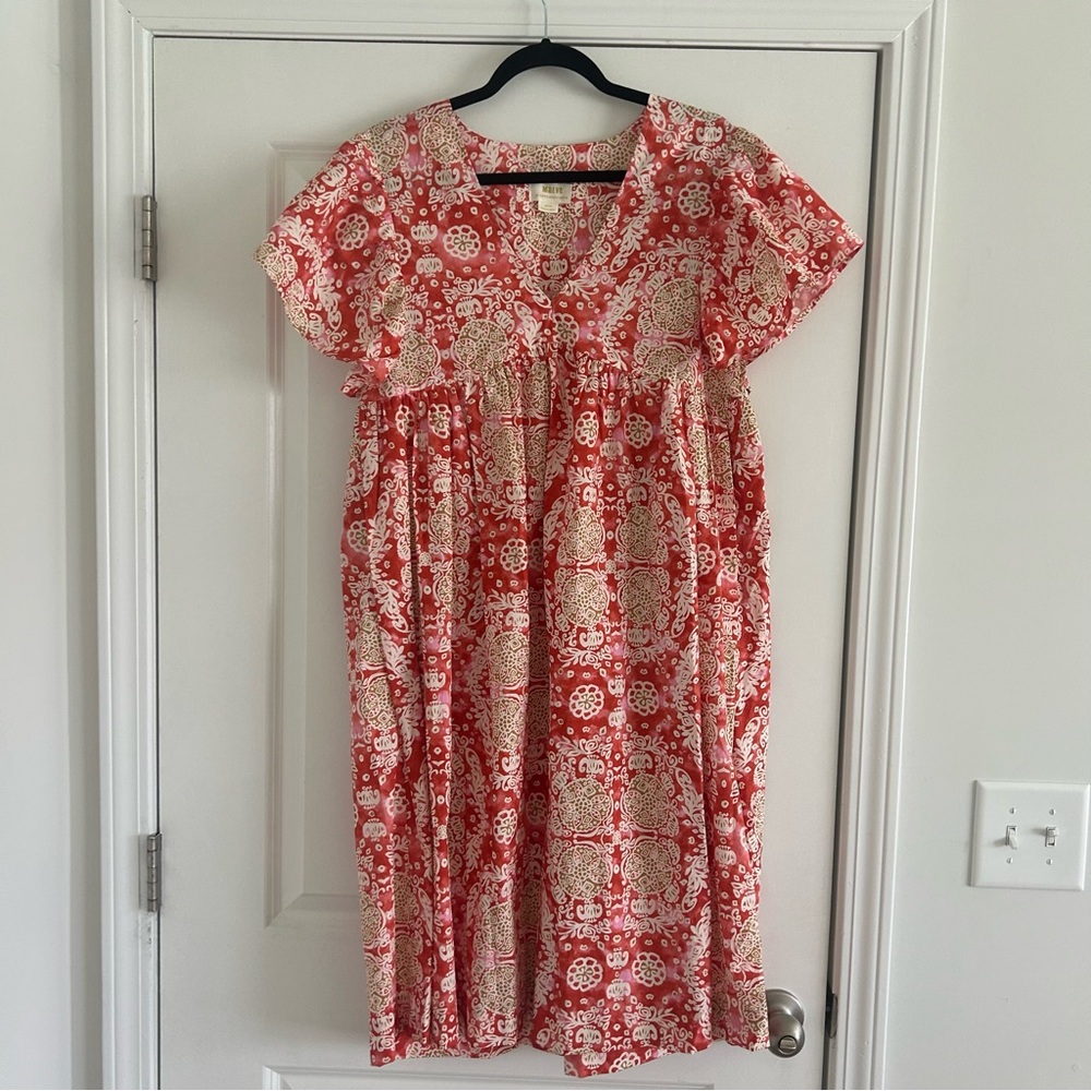 Maeve Anthropologie Flutter-sleeve Babydoll Dress